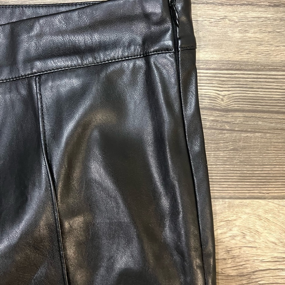 Princess Polly pleather boot cut pants in a Size 8. - Picture 3 of 8